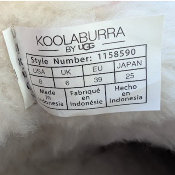 UGG Koolaburra Mini Platform Boots Size 8 UGG Ultra Mini Sand Light Beige Tan - Picture 7 of 8